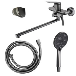 Смеситель для ванны Azario Lursy AZ-K1749GR, графит фото 