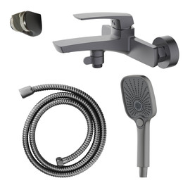 Смеситель для ванны Azario Conda AZ-K3011GR, графит фото 