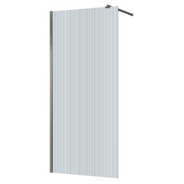 Душевая перегородка Azario Walk-in 110 см AZ-251-110-MGR-CRF (стекло 8 мм) графит матовый/рифленое фото 