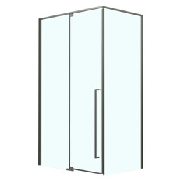 Душевое ограждение Azario MALE 100х100 см AZ-J50-100-MGR-CL, графит матовый/прозрачное фото 