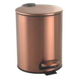 Ведро для мусора с педалью Boheme Uno 10426-CB, цвет брашированная медь фото 