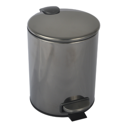 Ведро для мусора с педалью Boheme Uno 10426-SGM, цвет графит глянец фото 