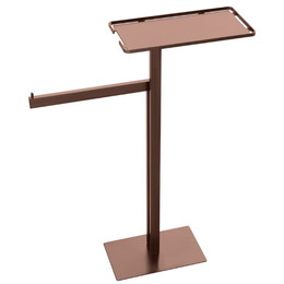 Стойка с полотенцедержателем и полкой Boheme 10952-CB, цвет брашированная медь фото 