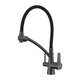 Смеситель для кухни Gappo G4398-19, оружейная сталь фото 