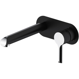 Смеситель для раковины настенный Gappo G1003-26, черный/хром фото 