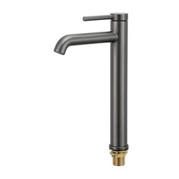 Смеситель для раковины высокий Gappo G06-9 G1006-29, оружейная сталь, Цвет производителя: оружейная сталь фото 