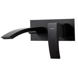 Смеситель для раковины настенный Gappo G07-6 G1007-26, чёрный, Цвет производителя: чёрный фото 