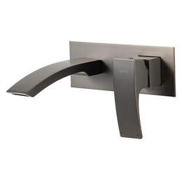 Смеситель для раковины настенный Gappo G07-9 G1007-29, оружейная сталь, Цвет производителя: оружейная сталь фото 