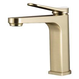 Смеситель для раковины Gappo G10-3 G1010-3, золото сатин, Цвет производителя: золото сатин фото 