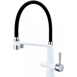 Смеситель для кухни Gappo G4398-9, белый/черный фото 