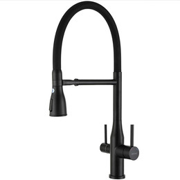 Смеситель для кухни Gappo G4399-76, черный фото 