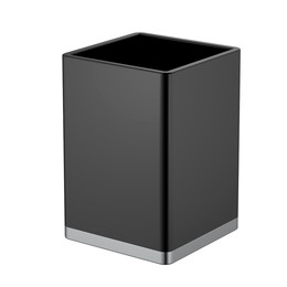 Стакан для зубных щеток Boheme 10961-B-CR, цвет чёрный фото 