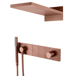 Душевая система для душа Boheme Zodiac 132-BRB, брашированная бронза фото 