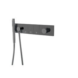 Душевая система для душа Boheme ZODIAC 132-SYS-SGM (со скрытой частью) графит глянец фото 