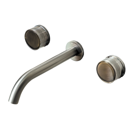 Смеситель для раковины настенный Boheme Prestige 152-2-GM-PR, графит фото 