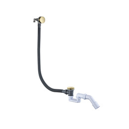 Сифон для ванны Boheme 631-G Click-Clack, золото фото 