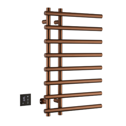 Полотенцесушитель электрический Boheme Uno 500x800 мм 722-BRB (скрытое подключение слева) брашированная бронза фото 