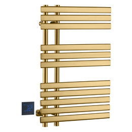 Полотенцесушитель электрический Boheme Venturo П11 500х800 мм 723-BR (скрытое подключение слева) бронза фото 