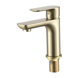 Смеситель для раковины Gappo G48-3 G1048-3, золото сатин, Цвет производителя: золото сатин фото 