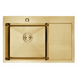 Кухонная мойка Gerhans K37851G-L 1 мм, золото, Цвет производителя: золото фото 
