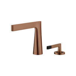 Смеситель для раковины Boheme Duo 161-BRB, брашированная бронза фото 