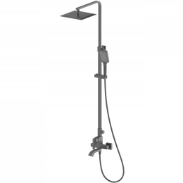 Душевая стойка Wonzon & Woghand Flex WW-88047072-BGM, тёмный графит брашированный фото 