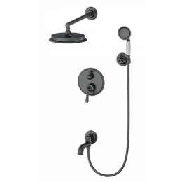Душевая система для ванны Wonzon & Woghand Steam WW-88939008-BGM, тёмный графит брашированный фото 