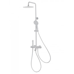 Душевая стойка с термостатом Wonzon & Woghand The one WW-B3094-MW, белый матовый фото 