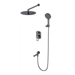 Душевая система для ванны Wonzon & Woghand Frame WW-88939010-BGM, тёмный графит брашированный фото 