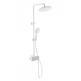 Душевая стойка с термостатом Wonzon & Woghand Muse WW-B3110-MW, белый матовый фото 