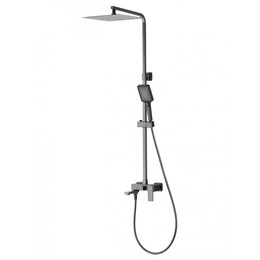 Душевая стойка Wonzon & Woghand Cube 2.0 WW-88047068-BGM, тёмный графит брашированный фото 