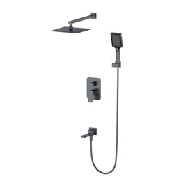 Душевая система для ванны Wonzon & Woghand Diamond WW-88939011-BGM, тёмный графит брашированный фото 