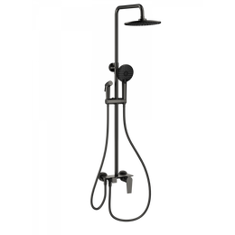 Душевая стойка с гигиеническим душем Wonzon & Woghand WW-A30874-BGG, тёмный графит брашированный фото 