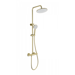 Душевая стойка с термостатом Wonzon & Woghand Inn WW-B3047-A-BG, золото брашированное фото 