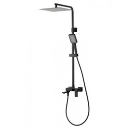 Душевая стойка Wonzon & Woghand Cube 2.0 WW-88047068-MB, чёрный матовый фото 