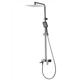 Душевая стойка Wonzon & Woghand Cube WW-88739016-BGM, тёмный графит брашированный фото 