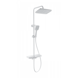 Душевая стойка с термостатом Wonzon & Woghand ThermoKlick WW-B3098-A-MW, белый матовый фото 