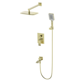 Душевая система для ванны Wonzon & Woghand Fit WW-88939009A-BG, золото брашированное фото 