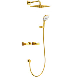 Душевая система для душа Wonzon & Woghand Shakespeare WW-654701-DG, золото глянцевое фото 
