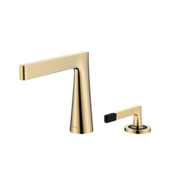 Смеситель для раковины Boheme Duo 161-G, золото фото 