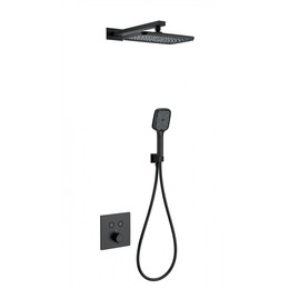 Душевая система для душа с термостатом Wonzon & Woghand WW-D2017-B-MB, чёрный матовый фото 