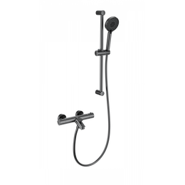 Смесители для ванны с термостатом Wonzon & Woghand WW-C2002-A-BGG, тёмный графит фото 