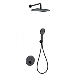 Душевая система для душа с термостатом Wonzon & Woghand WW-D2017-A-MB, чёрный матовый фото 