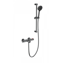 Смесители для ванны с термостатом Wonzon & Woghand WW-C2001-A-BGG, тёмный графит фото 