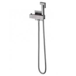 набор для гигиенического душа с термостатом Wonzon & Woghand WW-88819903-BGM (со скрытой частью) тёмный графит фото 