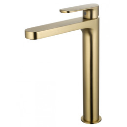 Смеситель для раковины высокий Wonzon & Woghand WW-H1034-BG, золото фото 