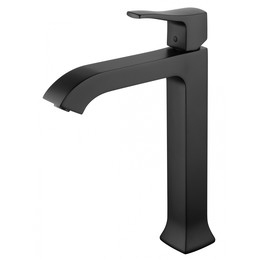 Смеситель для раковины высокий Wonzon & Woghand Flex WW-88019072-MB, чёрный фото 