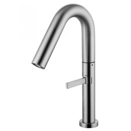 Смеситель для раковины высокий Wonzon & Woghand WW-6068-BS, никель фото 