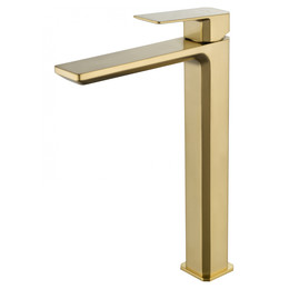 Смеситель для раковины высокий Wonzon & Woghand Diamond WW-88239011-BG, золото фото 