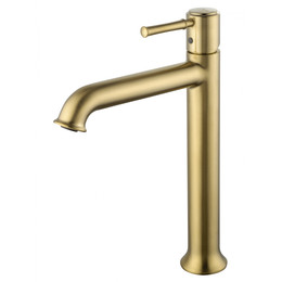 Смеситель для раковины высокий Wonzon & Woghand Tor WW-88019073-BG, золото фото 